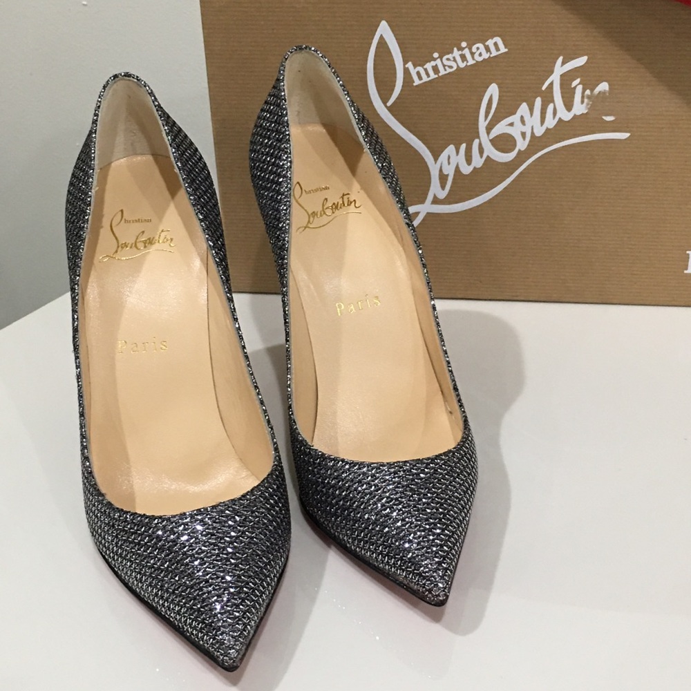 Authentic Christian Louboutin Glitter Pigalle Pump - Picture 3 of 8